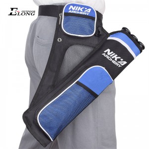 Nika Bogenschießen 430021 RH Blaue Farbe Bogenschießen Köcher zum Halten von Pfeilen 3 Tube Hüfte Köcher Jagdtraining Bogenschießen Pfeil Köcher