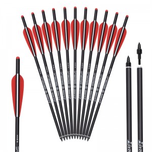 ELONGARROW 116048 20Inches 7.62 * 8.8mm Rollfiberglas Bolzen für Armbrust Jagd im Freien