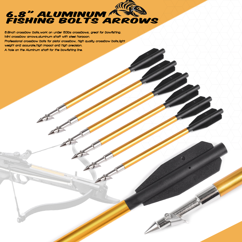 6,8 -Zoll -Fischerei -Armbrust -Aluminium -Pfeilschrauben